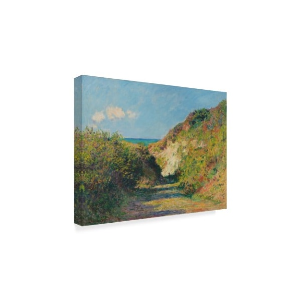 Claude Monet 'The Sunken Path, 1882' Canvas Art,35x47